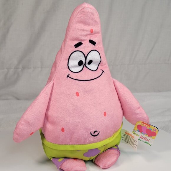 BRAND NEW W/TAGS 12" PATRICK STAR SPONGEBOB NICKELODEON TOY STUFFED PLUSH NWT!!! - Picture 8 of 8